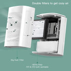 2-in-1 Dehumidifier & Air Purifier with HEPA Filter, Ionizer & Drain Hose