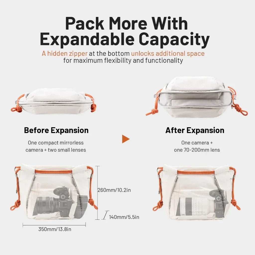 Compact Shoulder Camera Bag for Mirrorless & Accessories