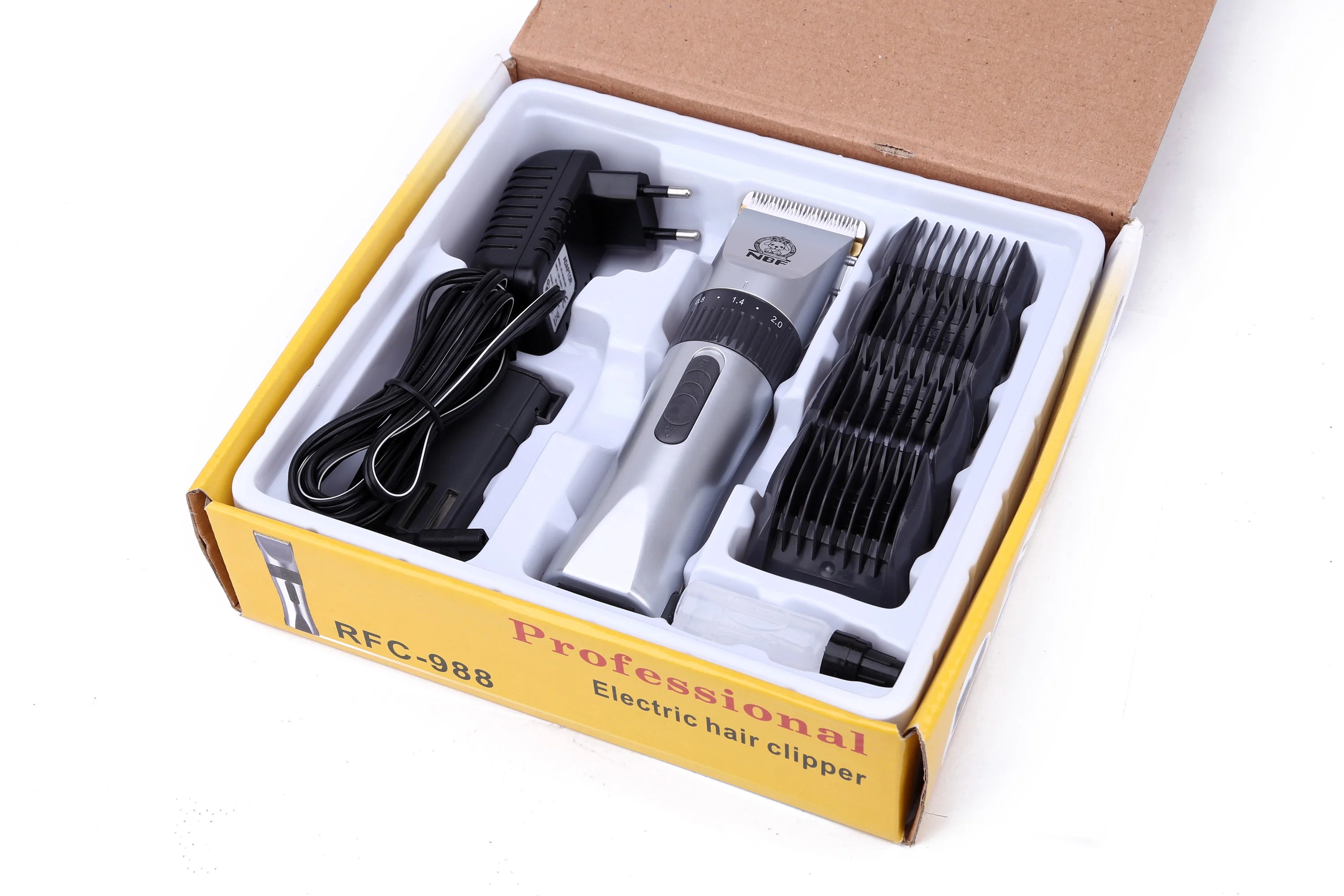 Rechargeable Silver Pet Grooming Clippers for All Sizes