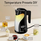 1.25L Electric Kettle Stainless Steel Temperature Control 1300W