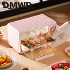 12L Portable White Electric Oven Even Heating, Mechanical Timer, for Toast & Pizza