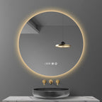 60cm Smart LED Round Defogging Bathroom Mirror