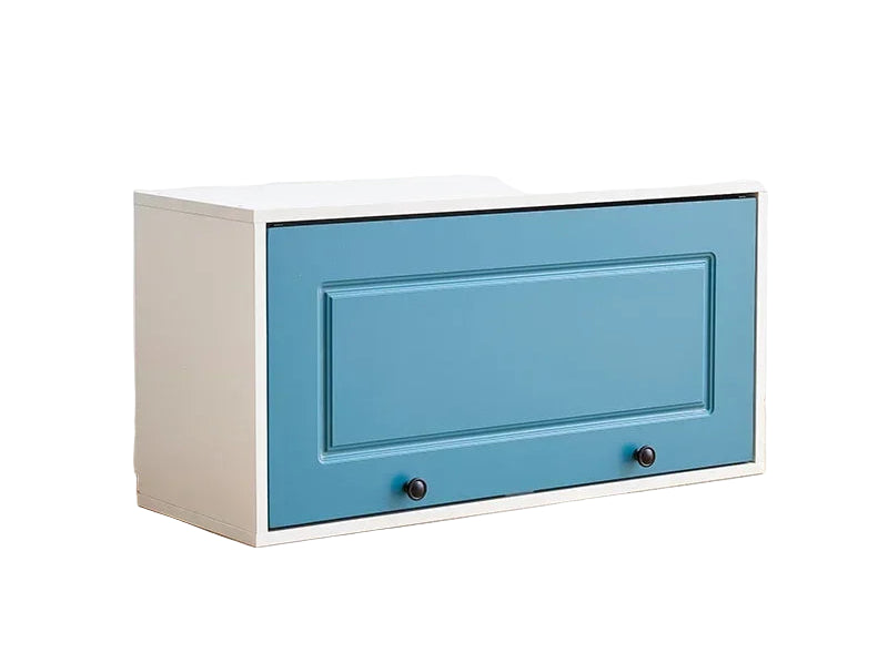 European Minimalist Wooden Cabinet with Doors Bedroom & Living Room Storage Bookshelf