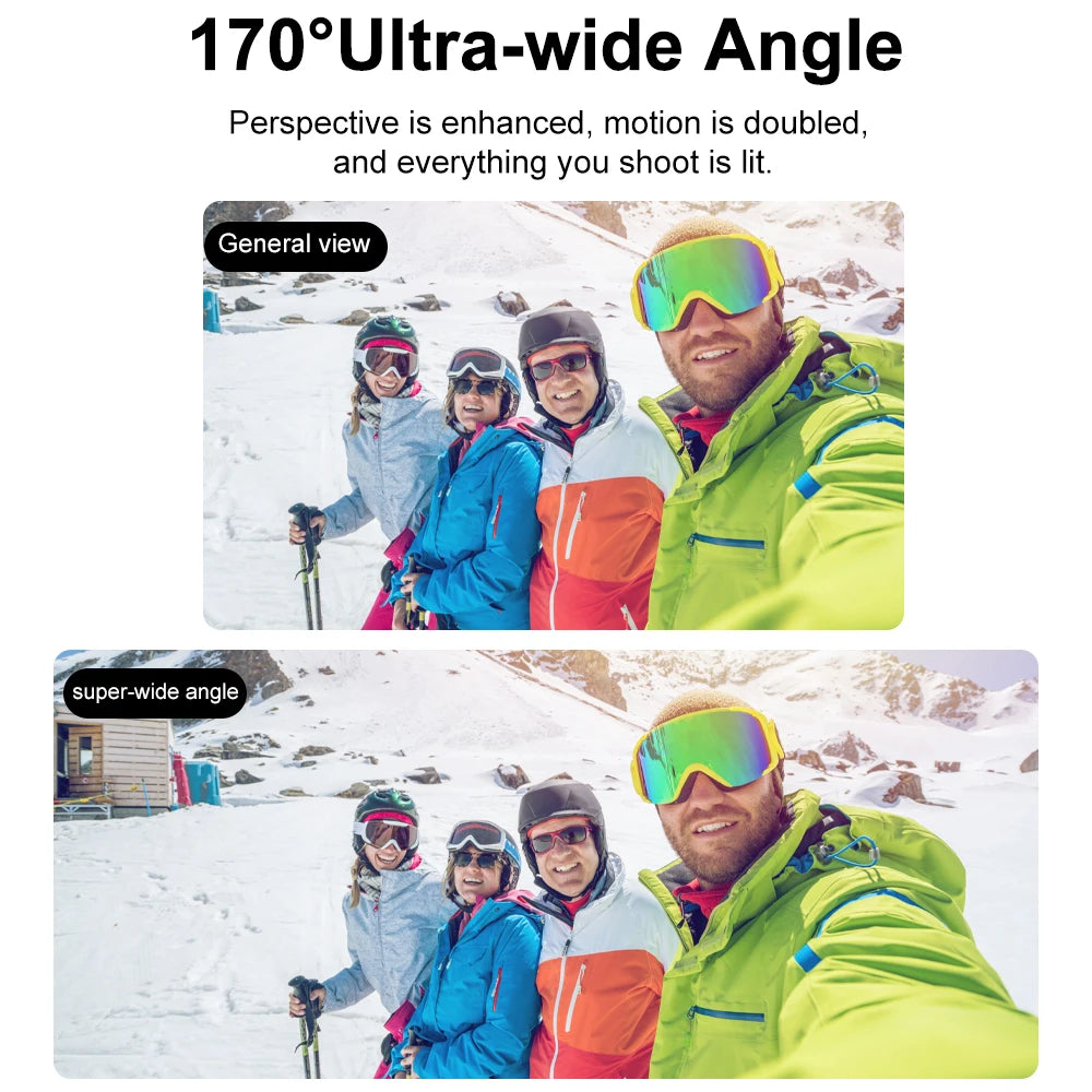 Waterproof 6K Sports Camera with Touchscreen, WiFi & Electronic Stabilization