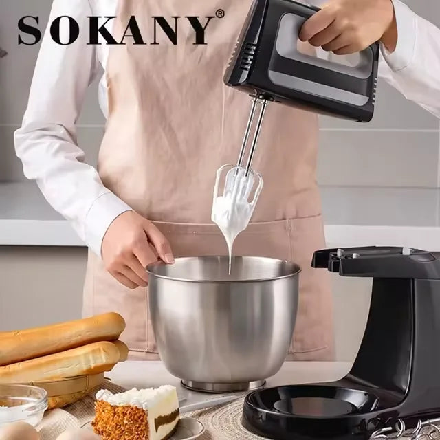 High-Speed Kitchen Stand Mixer for Dough & Baking – Black