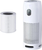 Portable Bedroom Air Cleaner with Smoke & Odor Removal White