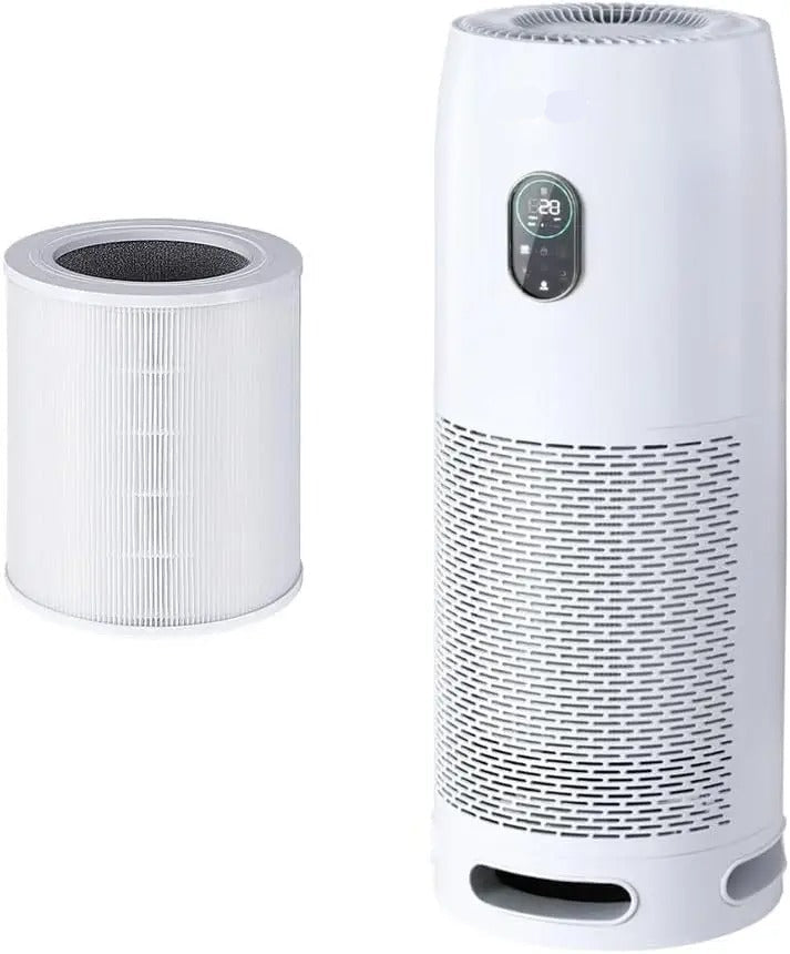 Portable Bedroom Air Cleaner with Smoke & Odor Removal White