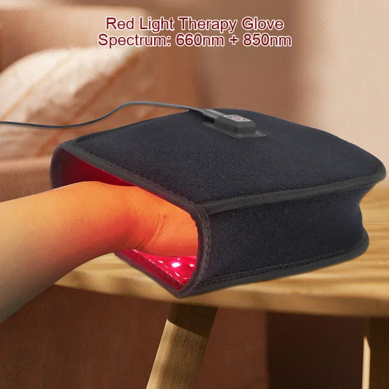 2-in-1 LED Hand Therapy Gloves Dual-Sided Red Light for Circulation & Pain Relief