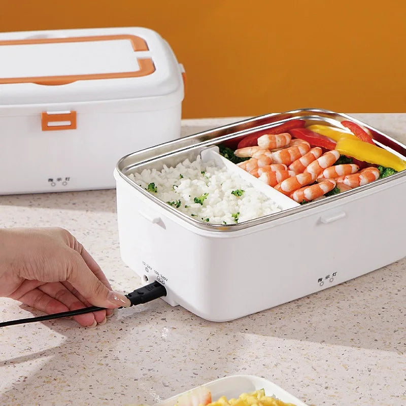 Multi-Power 1.8L Electric Lunch Box Durable Stainless Steel Food Warmer for Travel & Outdoor Use