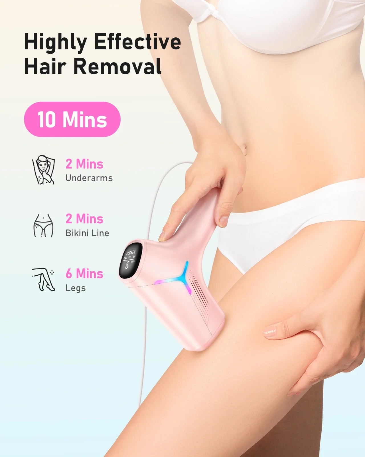 Home Laser Epilator 4 Weeks Permanent Hair Reduction