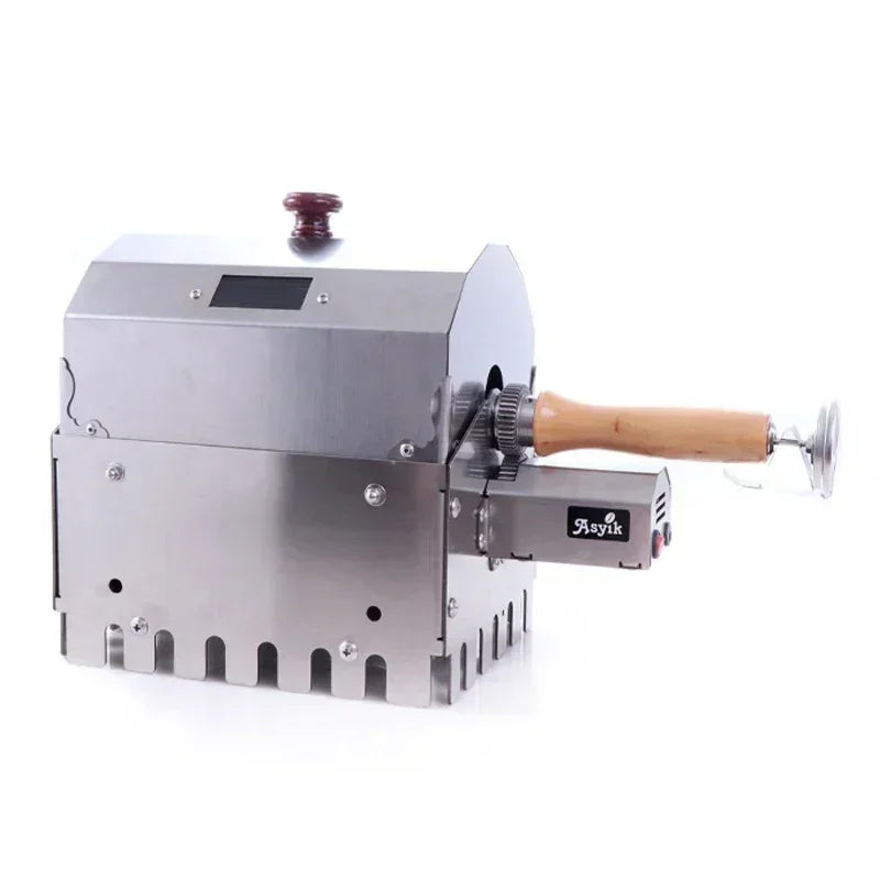 12V Electric Coffee Roaster with Manual Stirring Drum – AS1-S400T 100–400g Capacity