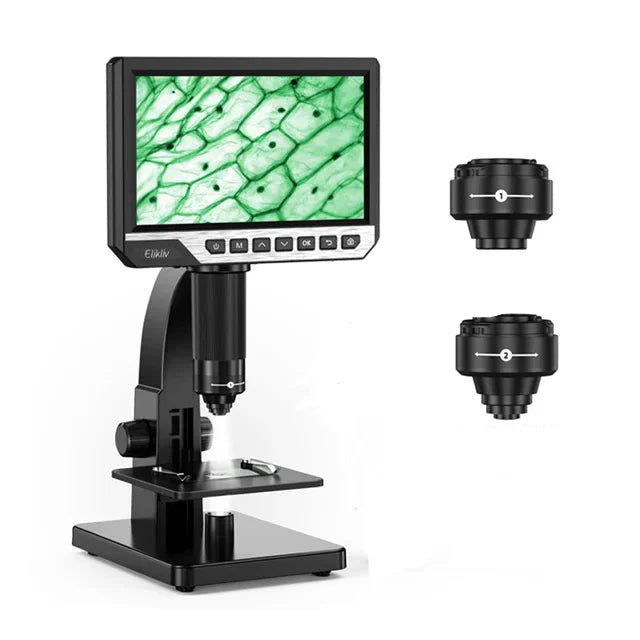 1080p Biological Microscope 2000X with LCD Display No Remote Control