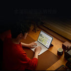 12.4 inch Tablet Keyboard Case with Backlit Touchpad White