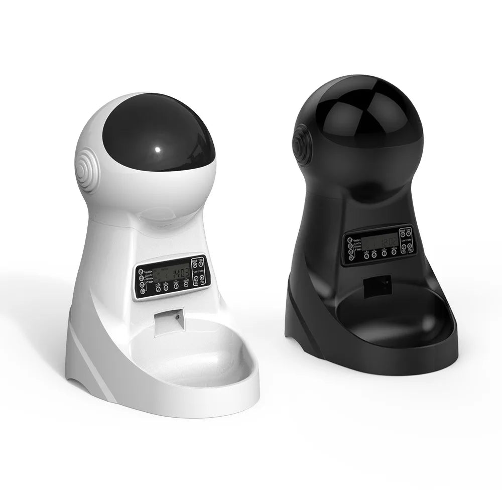 2.5L Smart Automatic Pet Feeder for Cats and Dogs - Black