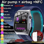 2.06" AMOLED Smartwatch with ECG, Heart Rate & BP Monitor