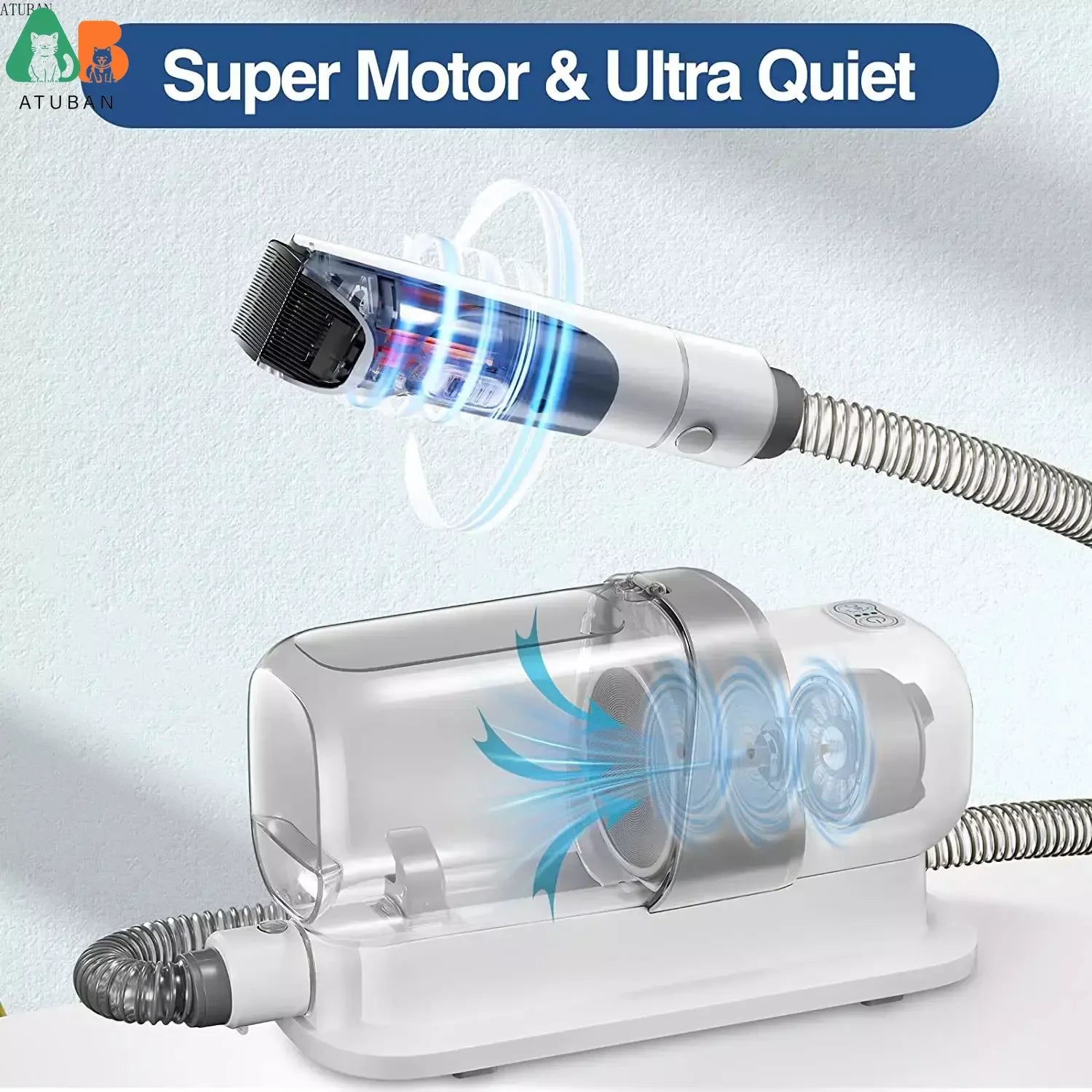 2.3L Pet Hair Vacuum Cleaner with Grooming Tools