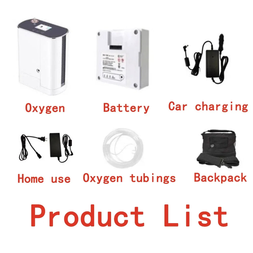 5L Portable Oxygen Concentrator with AU Plug – Lightweight, Quiet & Travel-Friendly