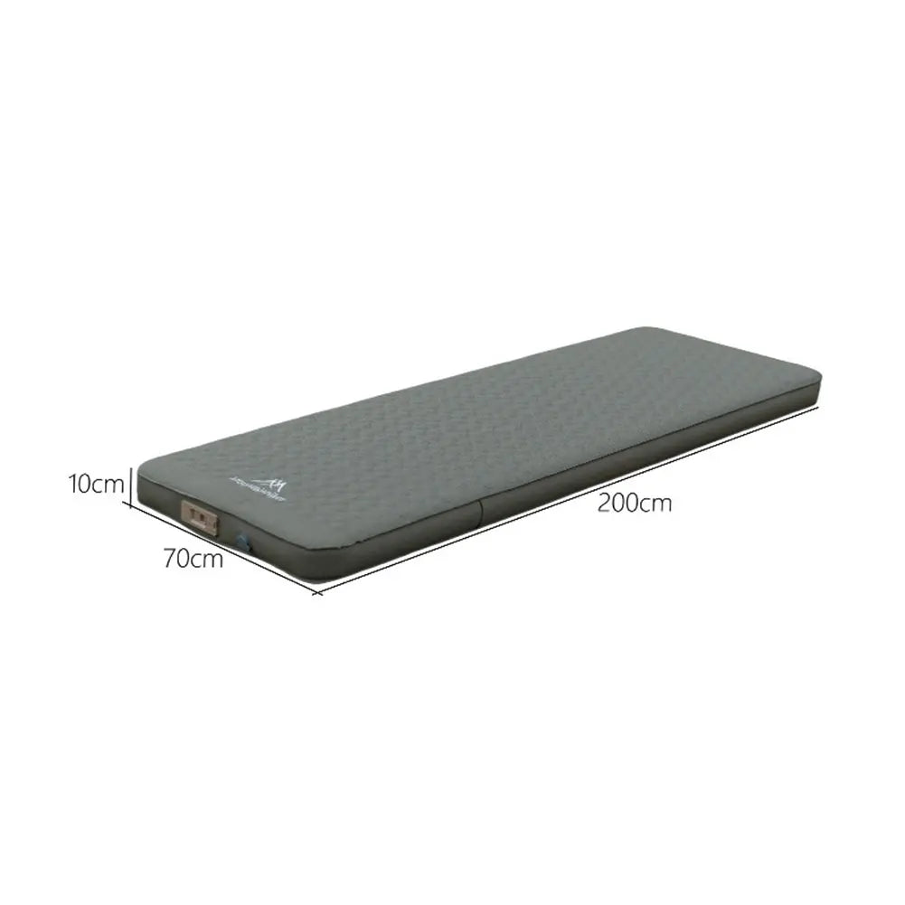 10cm Thick Army Green Single Camping Air Bed with Fast Inflation