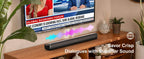 Home Theater Soundbar with Subwoofer, 4.1 Channel Bluetooth 5.3 – Black