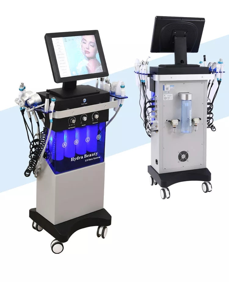 14-in-1 Facial Machine with Oxygenation Scrubber 220V
