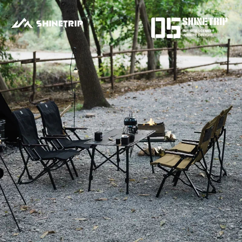 Lightweight Adjustable Outdoor Chair – Relax & Recline black