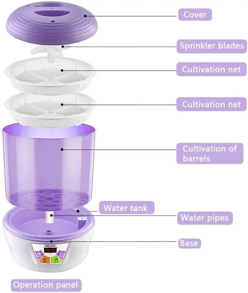 Home Bean Sprouts Machine with Automatic Watering & Temperature Regulation