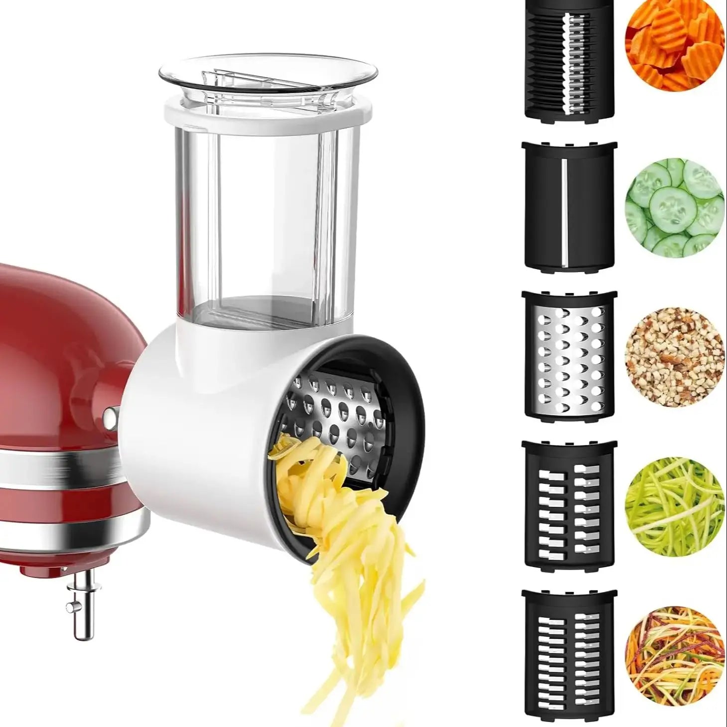 KitchenAid Stand Mixer Cheese Grater Attachment, 5 Blades