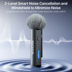 2.4GHz Wireless Lavalier Mic Set with Charging Case