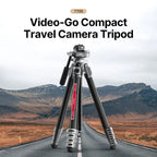 Carbon Fiber Travel Tripod with Quick Release & Leveling Bowl