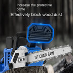 16-Inch Cordless Electric Chainsaw with Brushless Motor – High-Power for Garden & Tree Cutting
