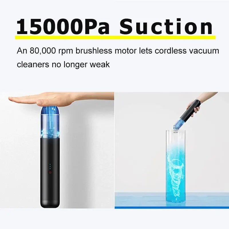 Rechargeable Mini Vacuum for Car and Home Cleaning