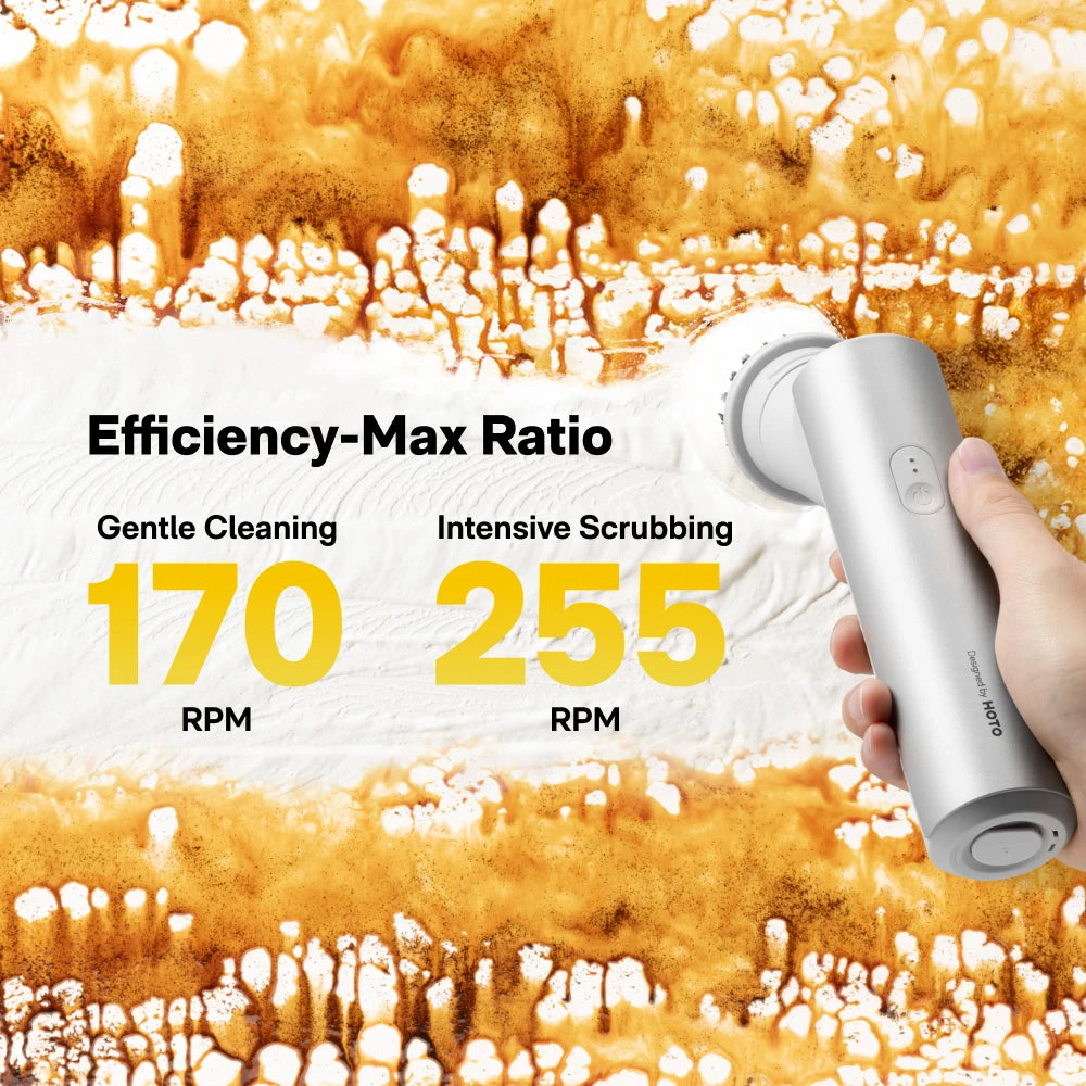 Cordless Electric Spin Scrubber with 9 Brush Heads – Waterproof Bathroom & Kitchen Cleaner