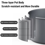 Portable Camping Cookware Set with Kettle, Pots, Utensils, Tableware