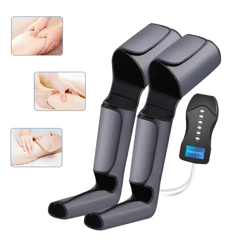 Portable Pneumatic Leg Massager for Calf and Thigh Relief