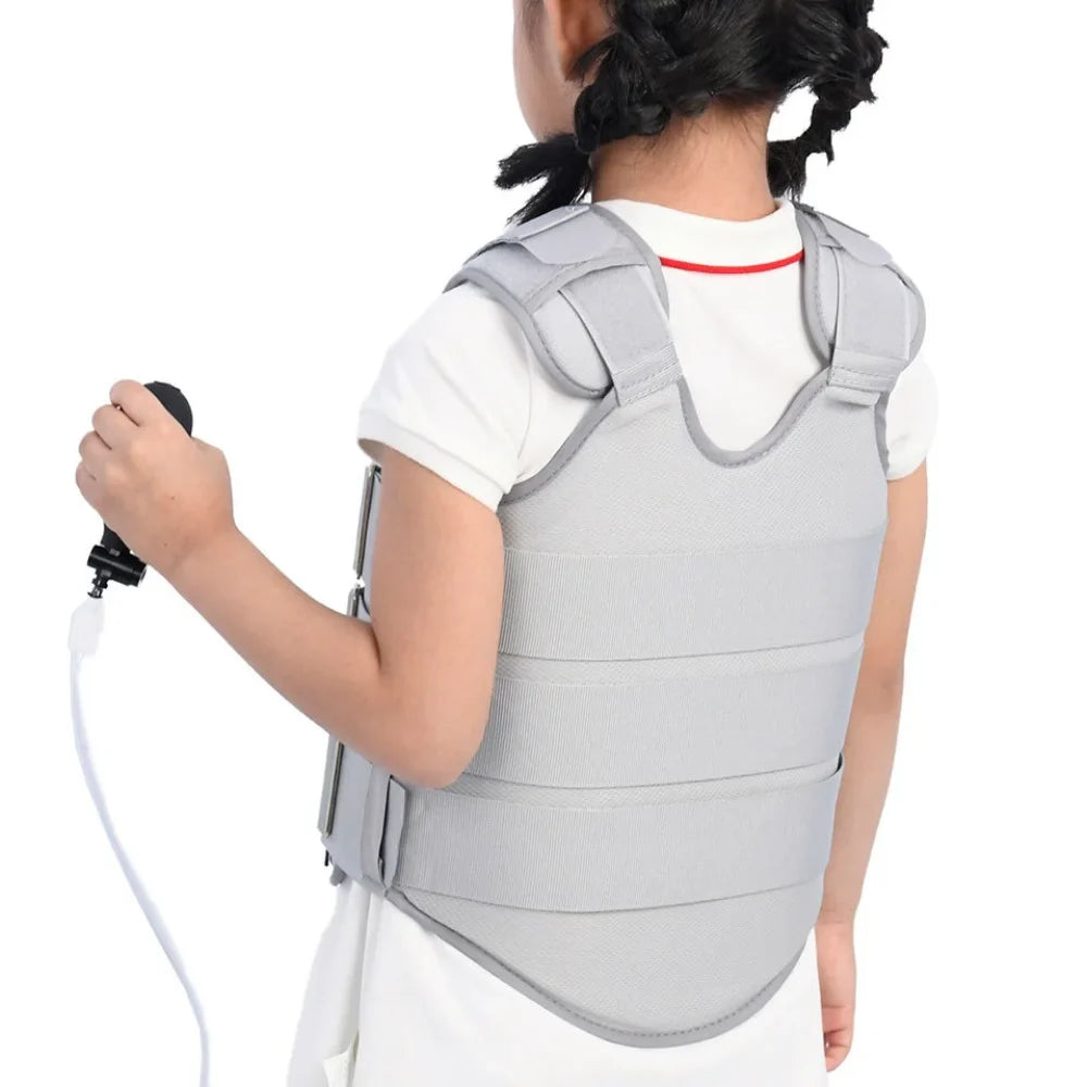 Child Spine Support Brace – Adjustable Thoracolumbar Fixation Belt No Air Bag Size M