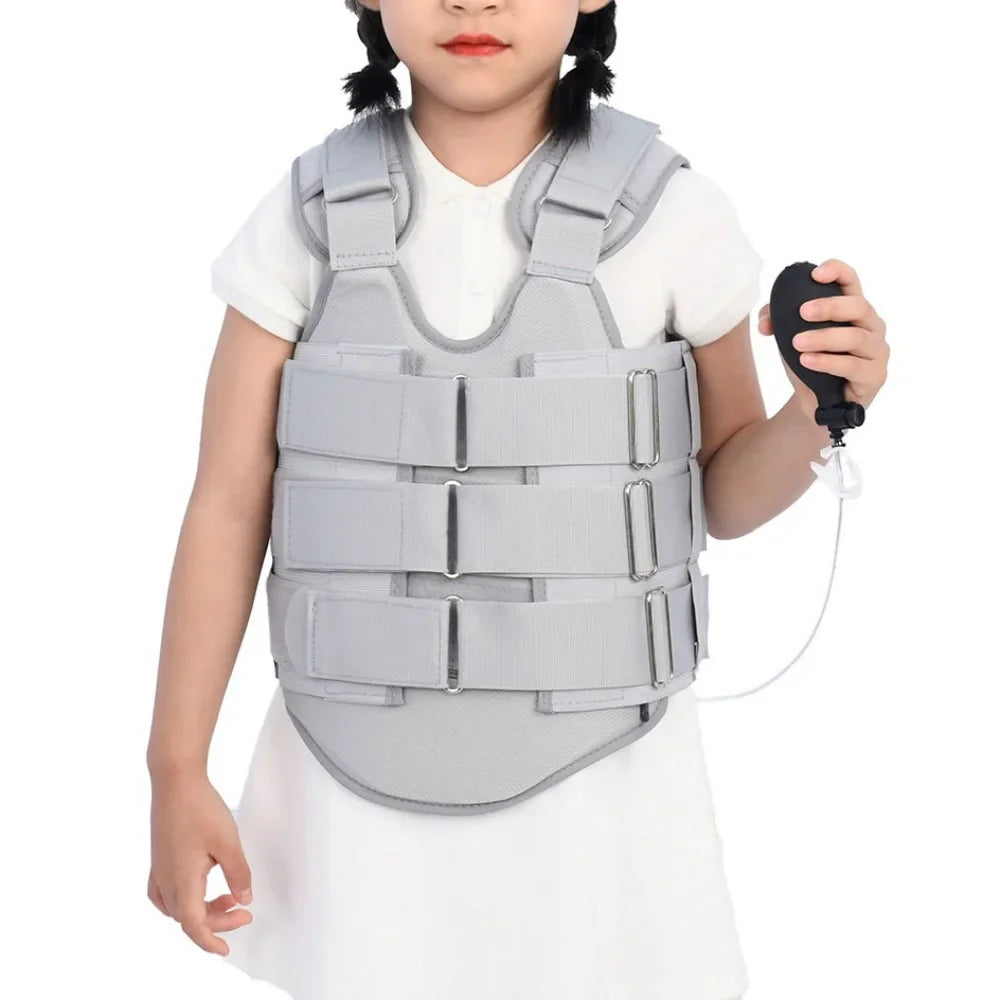 Child Spine Support Brace – Adjustable Thoracolumbar Fixation Belt No Air Bag Size L