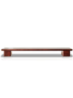 100cm Wooden Desktop Monitor Stand with Storage Shelf