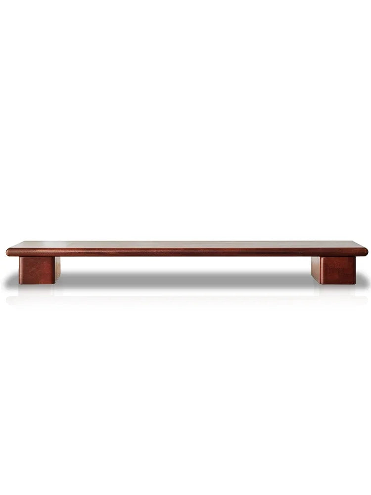 100cm Wooden Desktop Monitor Stand with Storage Shelf