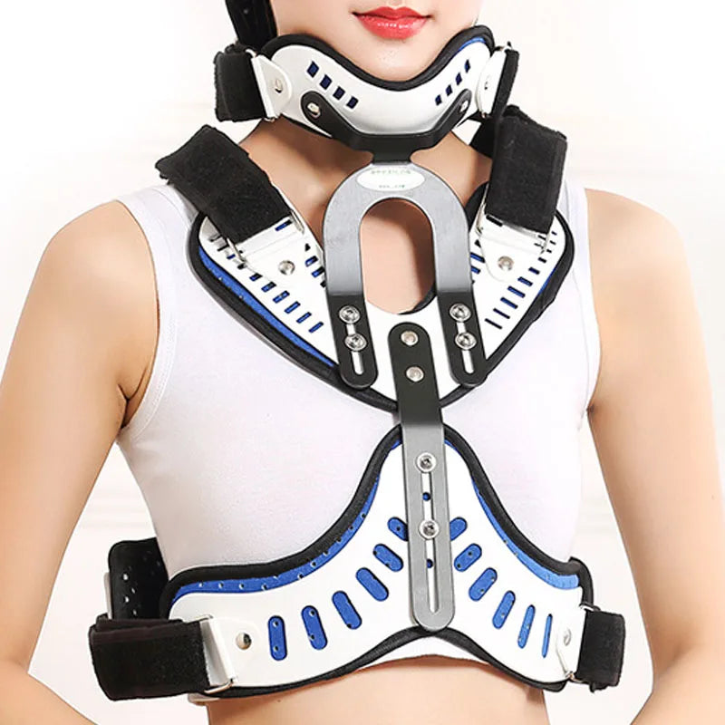 Medical Neck Posture Corrector – Adjustable Head & Chest Support Upgraded Version