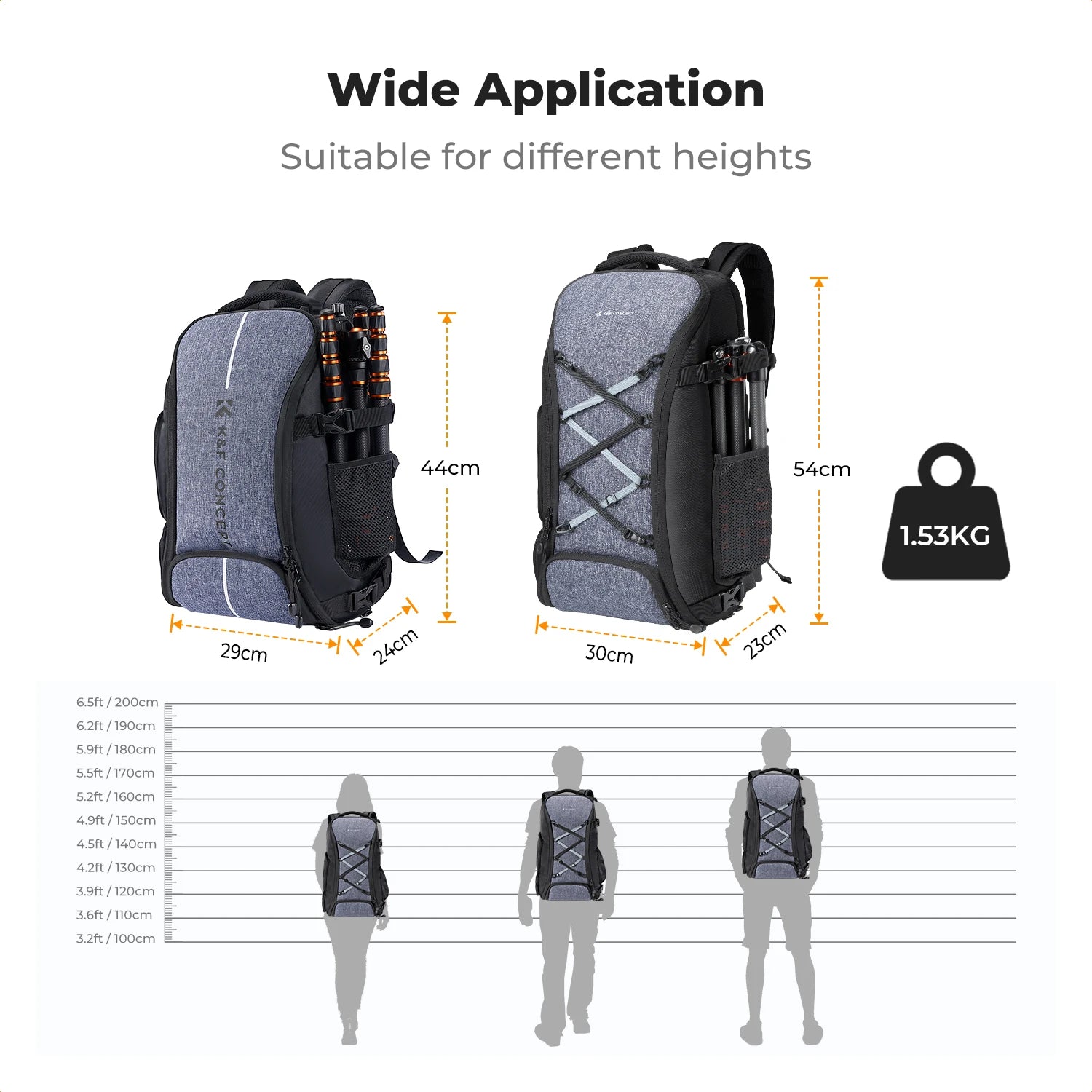 25L DSLR Travel Camera Bag with Rain Cover & Laptop Slot
