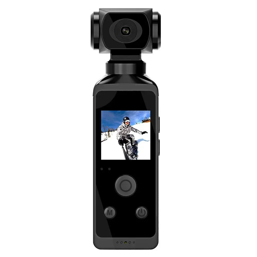 Portable 4K WiFi Action Camera with 270° Rotating Lens & 30M Waterproof Case Helmet, Bike & Travel Video