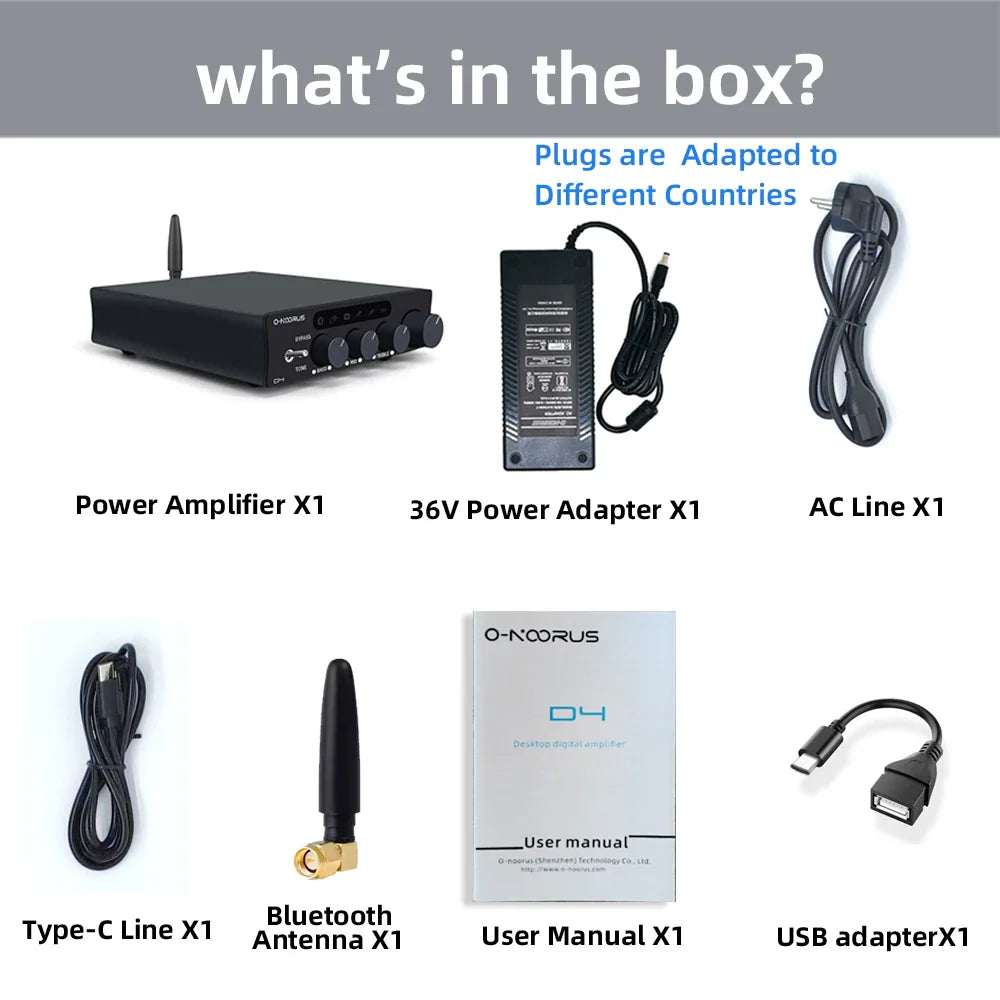 2.1 Channel Bluetooth Amplifier with HDMI ARC and USB