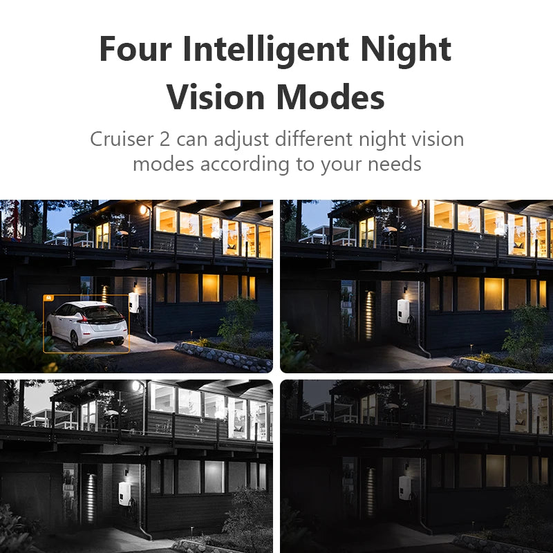 2-Pack 5MP Outdoor Wi-Fi Security Cameras, AI Tracking, Pan & Tilt, Full-Color Night Vision