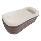 Portable Black Inflatable Adult Bathtub with Air Pump 152cm