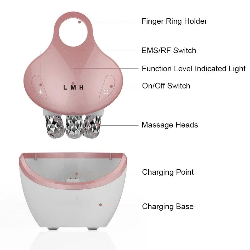 Portable Skin Tightening Device with 5 Light Therapy Modes Green