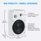 Passive Outdoor Speakers with Bass for Patio or Deck
