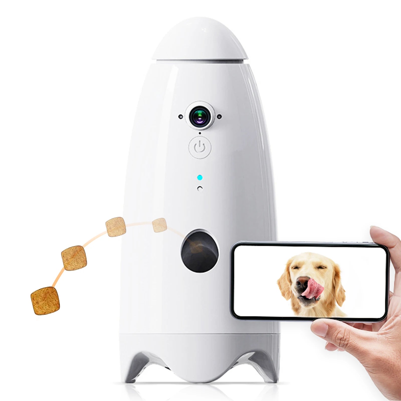 1080p Pet Camera with Motion Alerts, Treat Toss Feature