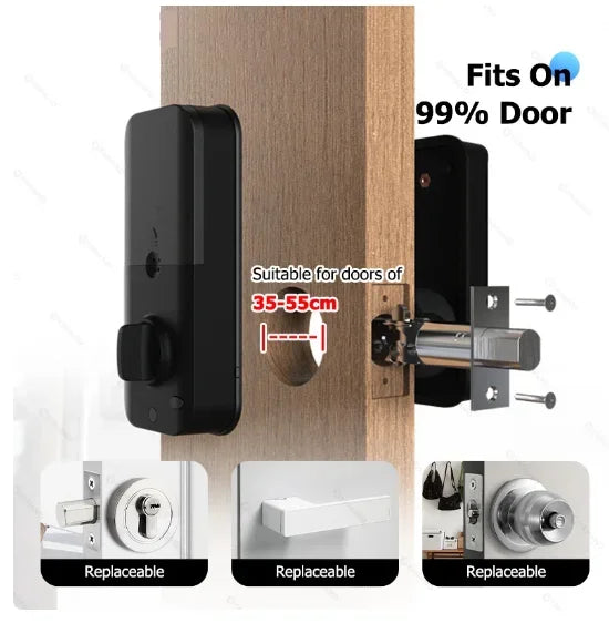 Electronic Keyless Entry Deadbolt Lock with 12-Digit Touch Keypad & Multi Unlock