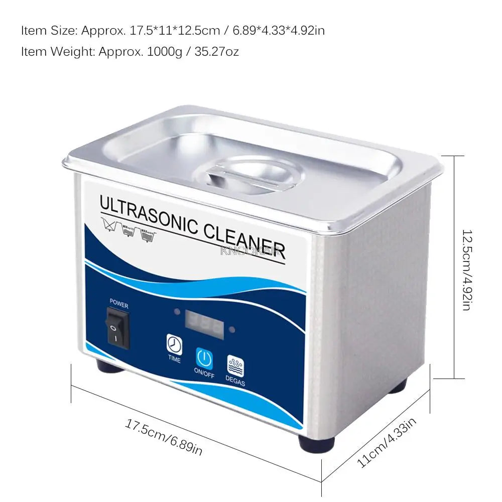 Portable Ultrasonic Cleaning Machine 50W for Eyewear, Jewelry and Accessories