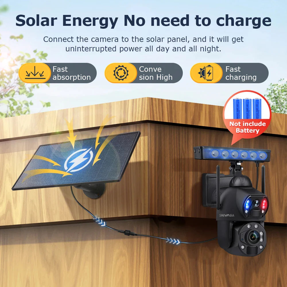 36x Zoom Solar WIFI Outdoor Security Camera